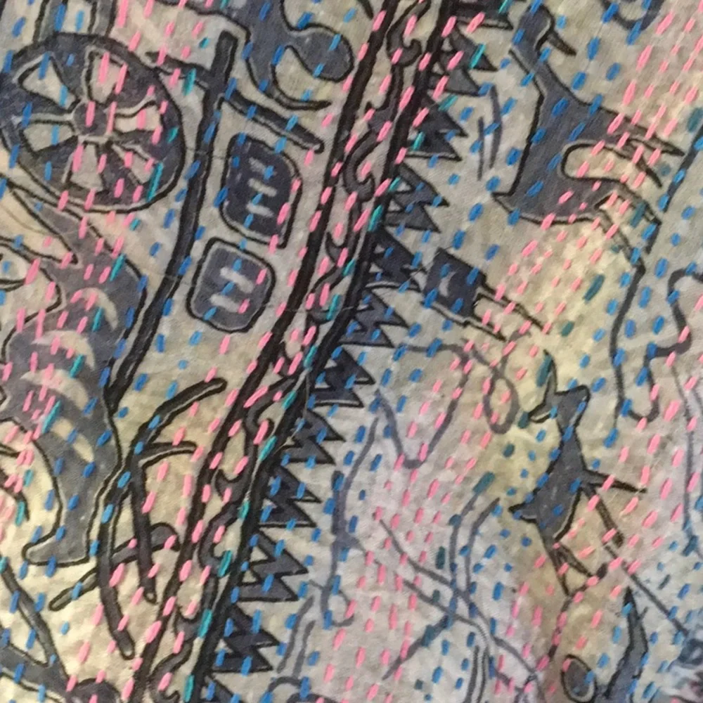 CRC/“THE RED SCARF”SILK KANTHA / NWT